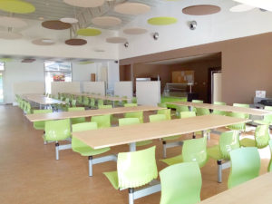 Installation at the Villeneuve Des Maguelone school canteen room